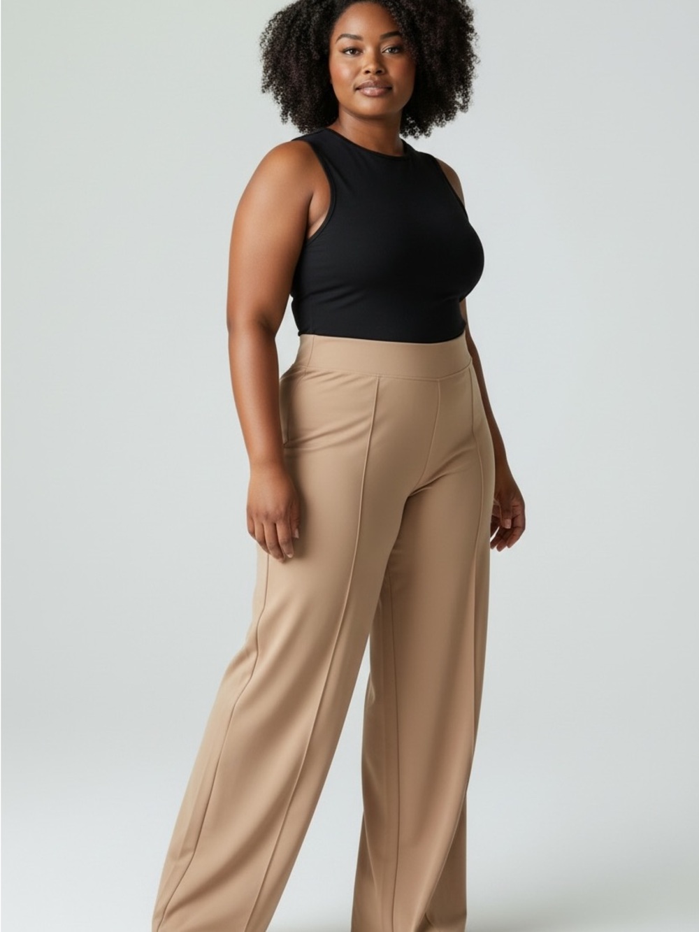 Old Navy Wide-Leg power soft Pants in Beige